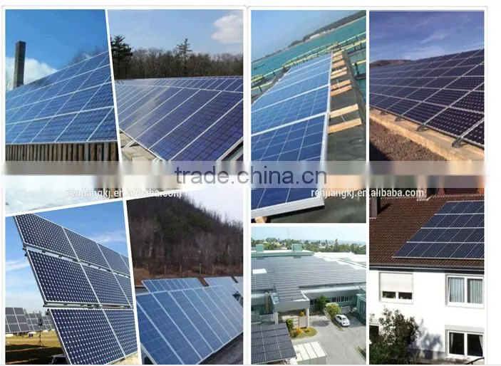 Roof Mounting On-Grid 2kw solar panel kits for home grid system grid inverter tie