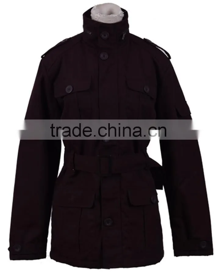 Runtex Ladies casual jacket with belt RLJ072