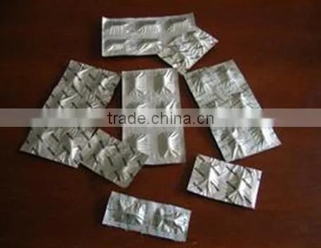 customized printed pharmaceutical aluminum foil PVC 20-25 blister Pills packaging foil