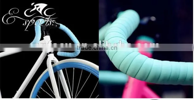 hot sale multicolor bicycle handlebar tape with handlebar plugs/Cycling Handle Belt