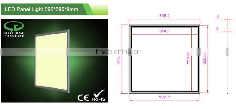 3 years guaranteed 4000K 36W 620X620 UGR19 LED Panel Light with CE RoHS