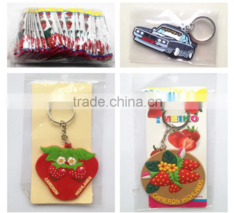 Cute Bikini Shaped 2d OEM Rubber Soft PVC Promotional Keychain/ keyring
