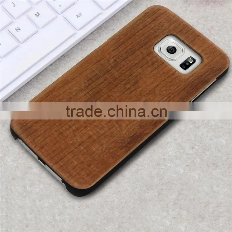 Mobile Phone Housing PC+ Cherry Wood For Samsung Galaxy S6 Cover for Galaxy S6 Case for S6 Case