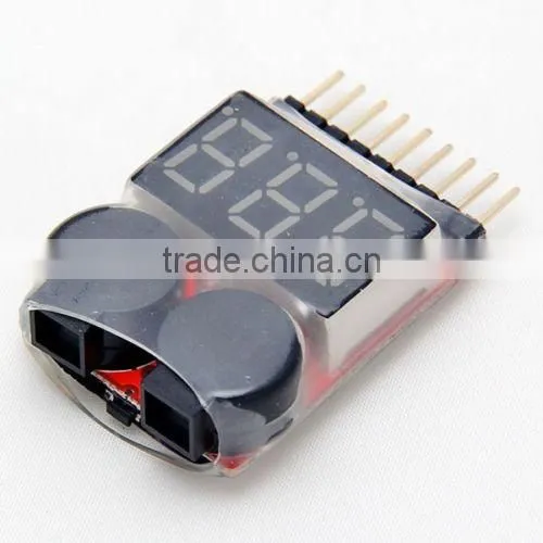 1-8S Lipo/Li-ion/Fe Battery Low Voltage Buzzer Alarm battery tester
