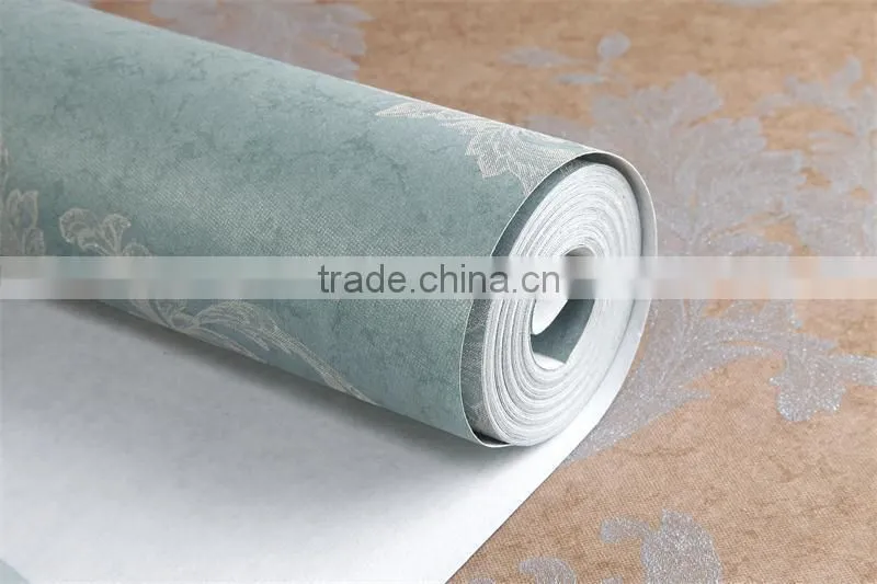 non-woven flower natural leaves/leaf wallpaper/wall paper/wall papers