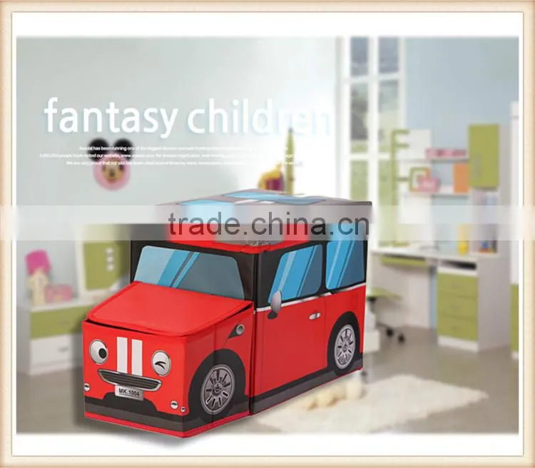 Car style printing child toy Storage Box