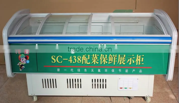 SC-438 meat vegetable soft drink commercial display chest freezer