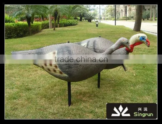 XPE Foam 200g Foldable Turkey Decoy, High Quality Painted or Flocked Bird Hunting Decoy