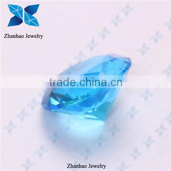High temperature custom large faceted glass gems