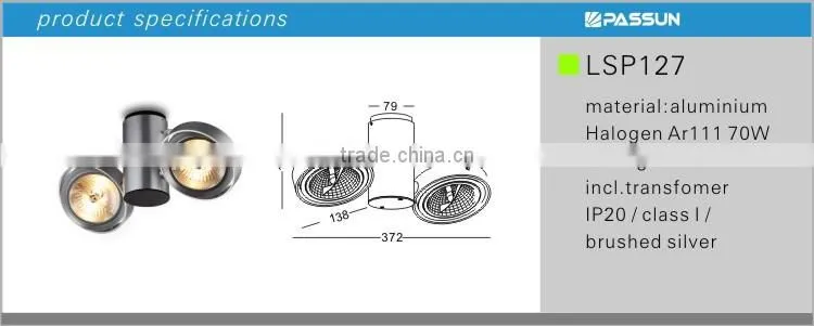 turnable two heads halogen spotlight & stage light