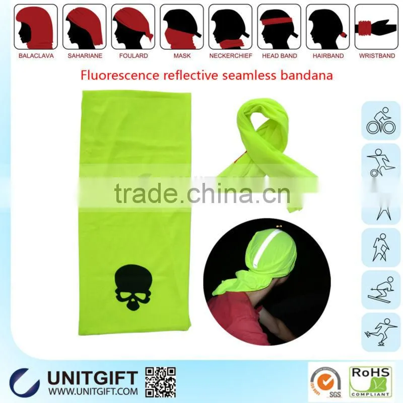 custom bandana reflective headwear for outdoor sport
