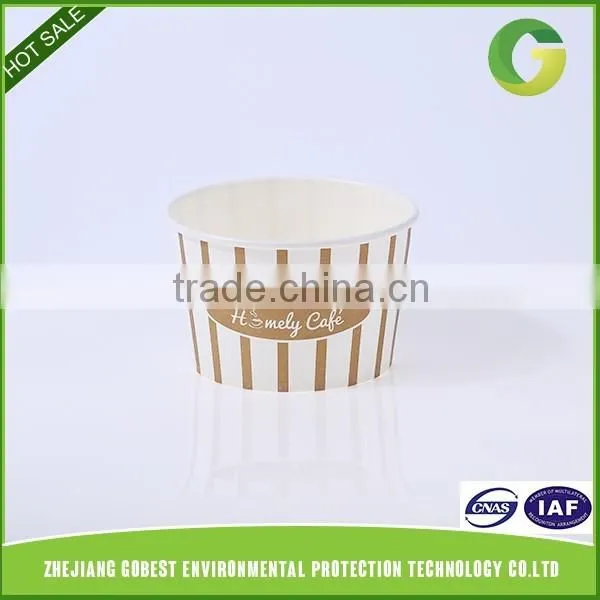 GoBest 15oz flexo logo printed ice cream disposable paper bowl