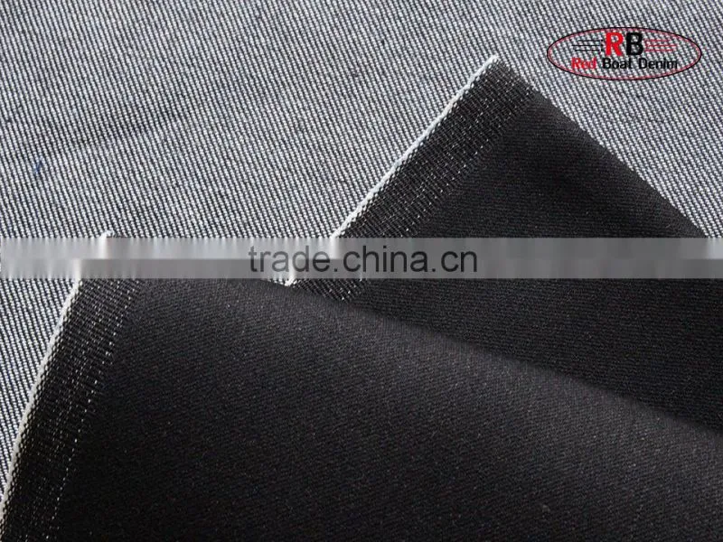 Factory Stock Lot 9.5oz Black 72%Cotton Denim Fabric