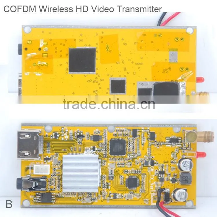 COFDM HD Wireless Video Transmitter sd card video recorder