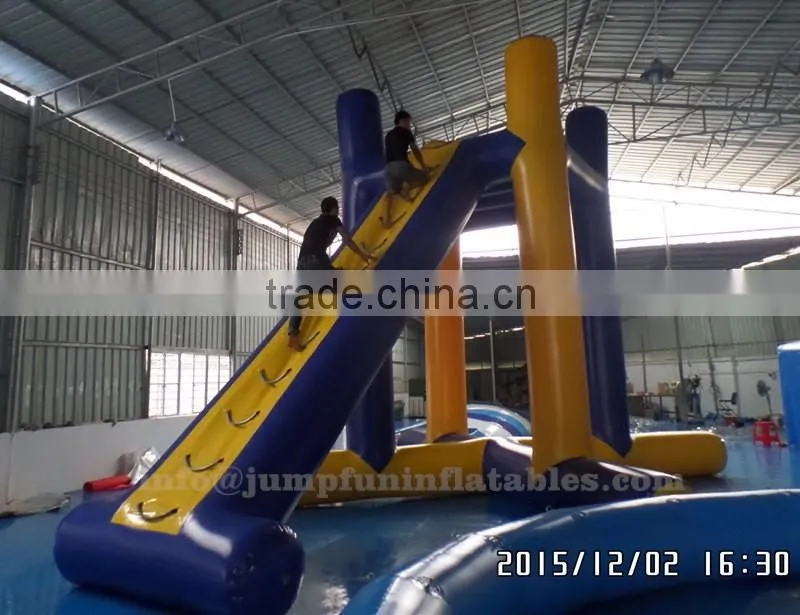Swiming pool games inflatable aqua obstacle course for chidlren/adults floating obstacle course 2016 sale