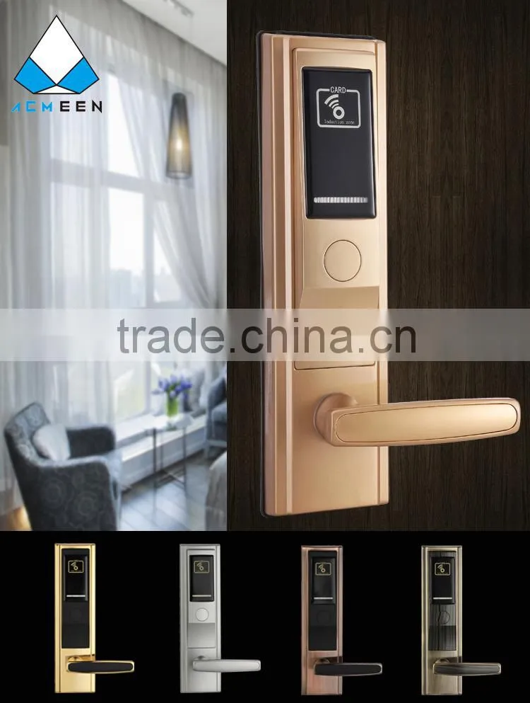 hotel smart key card door lock