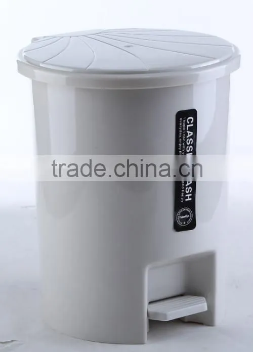 Hot sale office use trashcan plastic pedal trashcan
