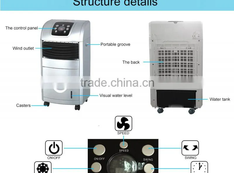 Portable Cooling Home Air Conditioner Fan With Timer
