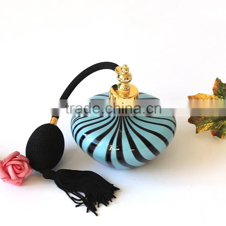 100ml Black Stripes Air Bag Perfume Bottle, Perfume Spray Packaging Gasbag Spray Pump