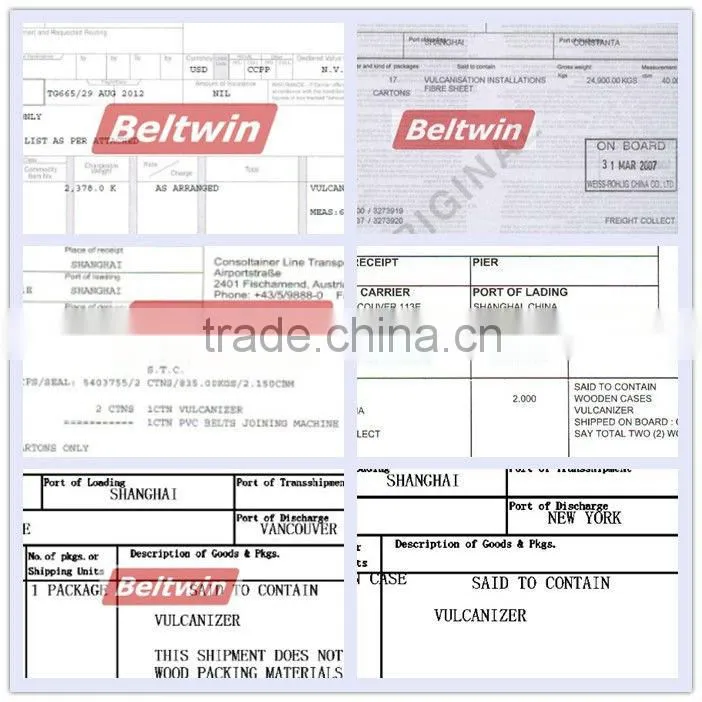 Beltwin 5 Bar 4000mm width Air Press for jointing PVC Belt
