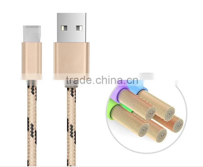 cheap colorful USB cable data cable 8pin for charging with good quality