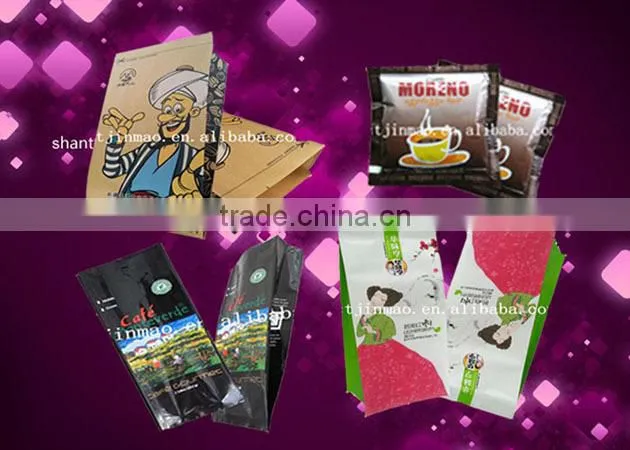 new arrive coffee vacuum bag/coffee flat bag with side gusset