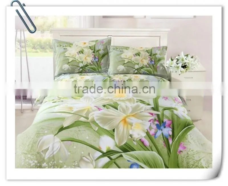 100% polyester fabric 2016 bright colors flowers fabric brushed soft fabric of china