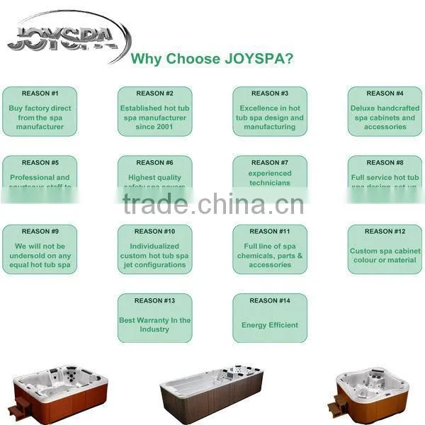 China wholesale glass window swimming pool with powerful jets (JY8603)