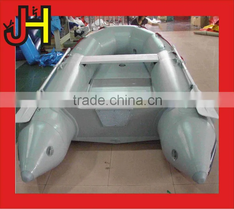 Grey Plywood Floor Inflatable Boat for sale