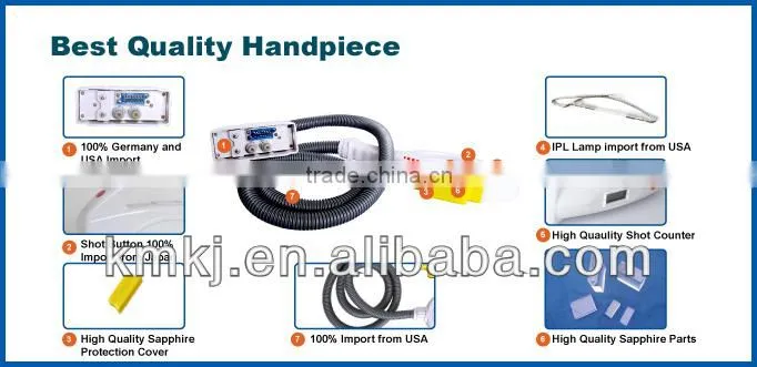 2015 high power! Professional ipl soft light with 9 sapphire fliters