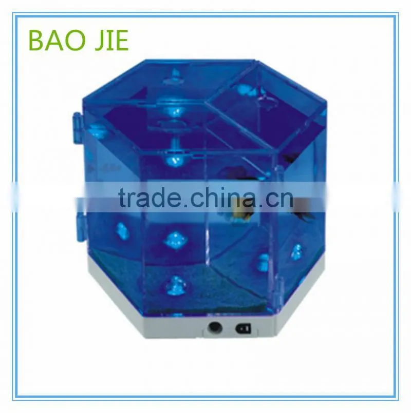 Night Aquarium Fish Tank with LED for Home Office Decoration