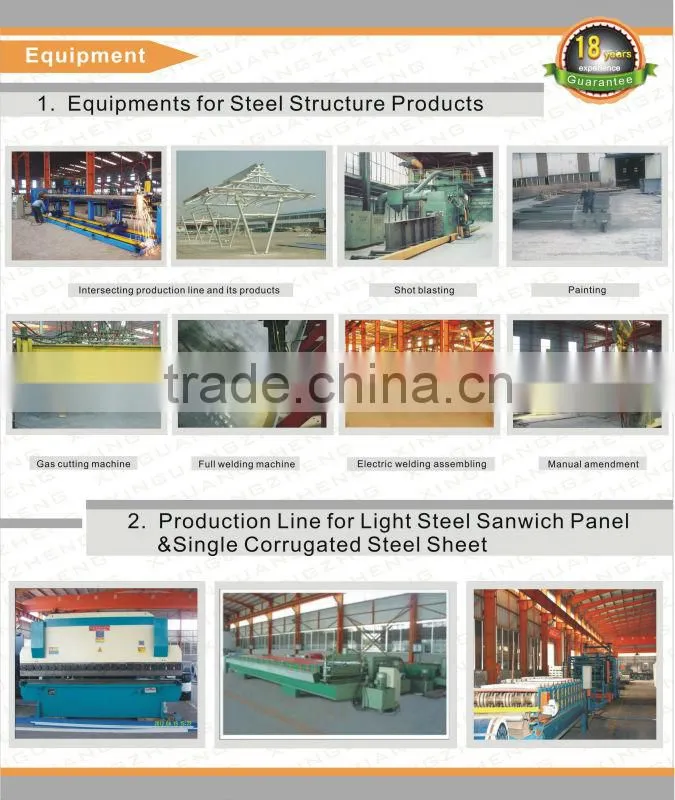 XGZ Light Prefabricated Structural Steel Warehouse with Low Cost