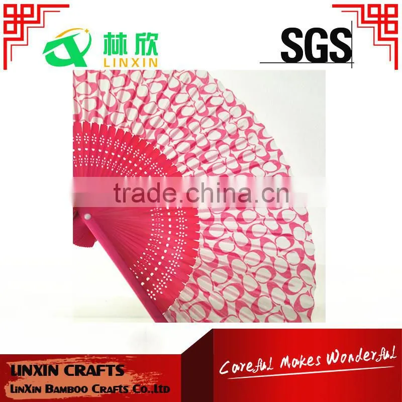bamboo ribs custom logo foldable cheap paper hand fan
