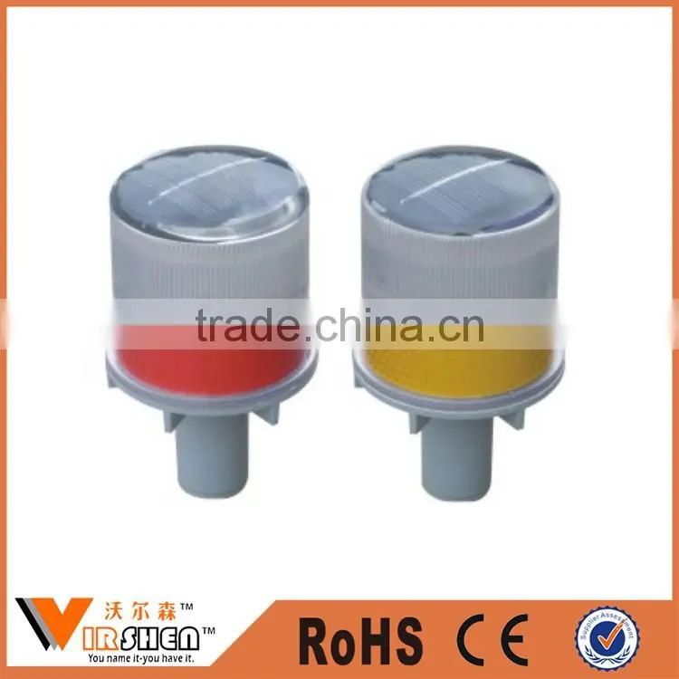 Traffic safety flashing yellow solar revolving warning light Construction vehicles solar power led warning light