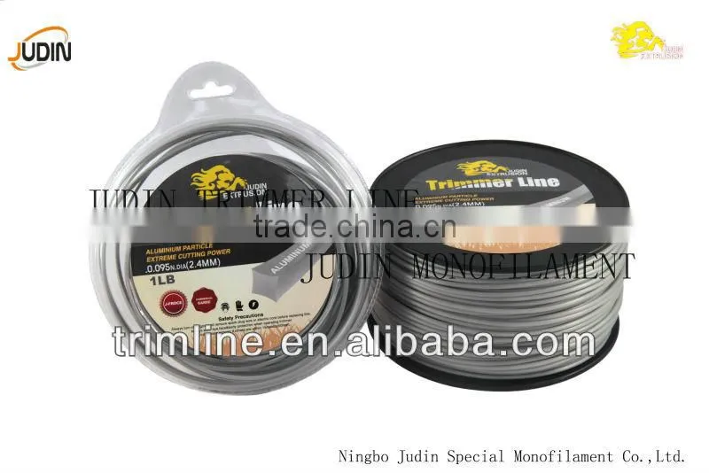 Aluminium trimmer line for heavy duty