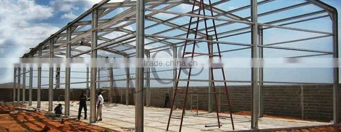 light prefab steel frame warehouse