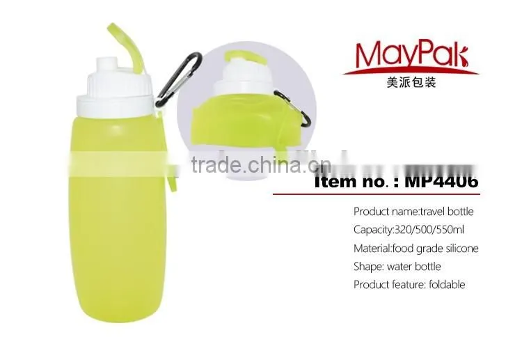 colorful 320ml silicone travel bottle joyshaker MP4406