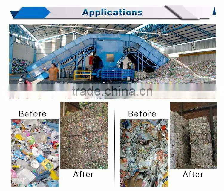 Easy operation 250T Hydraulic Automatic Baler baler machine