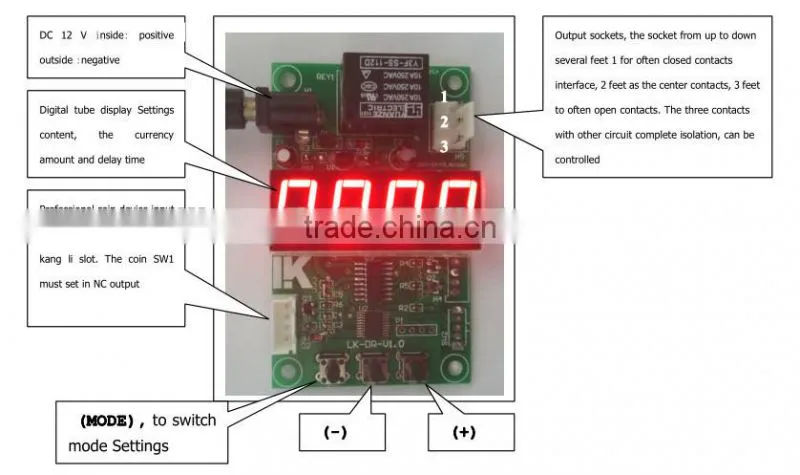 LK501 Child car with engine timer control board