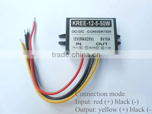 12V turn 5V 24V car power converter switch 5V buck module DC-DCLED car screen with 3 P10