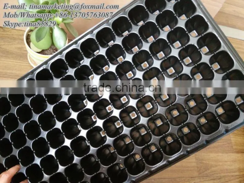High Quality 105 Cell PS Plastic Plug Seedling Nursery Growing Tray for Gardening Seed Germination
