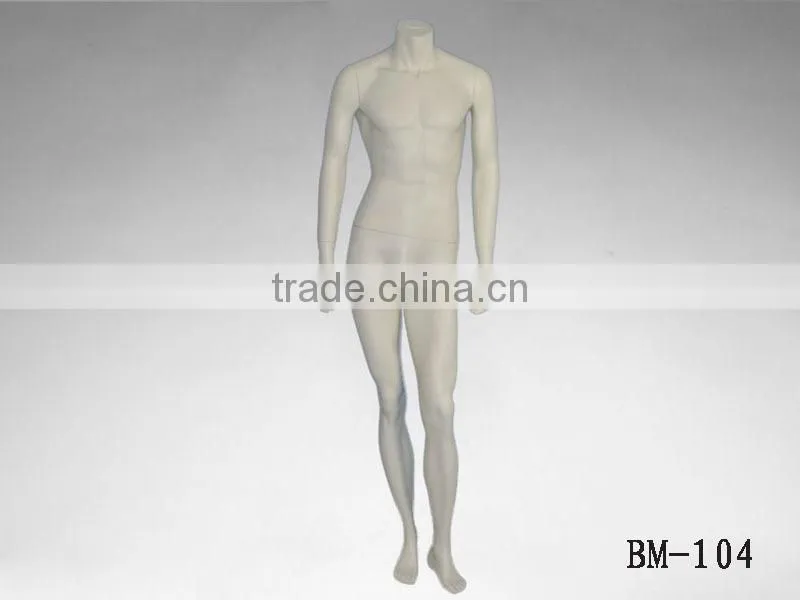 Very Cheap Headless Male fiberglass window display popular Mannequins