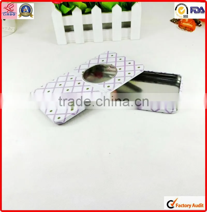 factory sale custom rectangular wholesale battery tin box