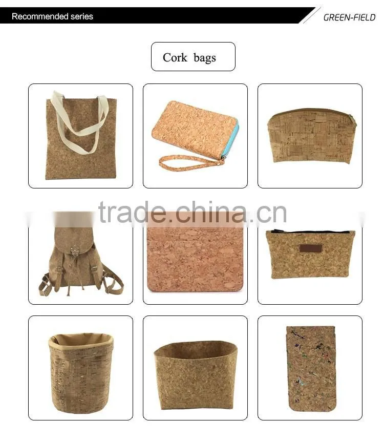 2017 custom designer natural cork leather wallet wood materail men wallet