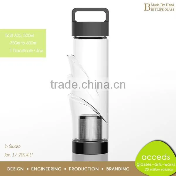 Promotional New Innovations Ti-Borosilicate Glass Bottle Custom