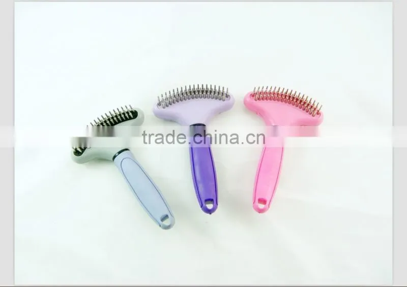plastic handle pet comb