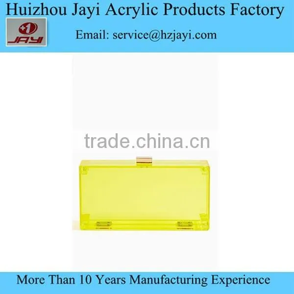 Jayi acrylic Fatory Acrylic clear lucite beautiful young women ladies shoulder handbag sale