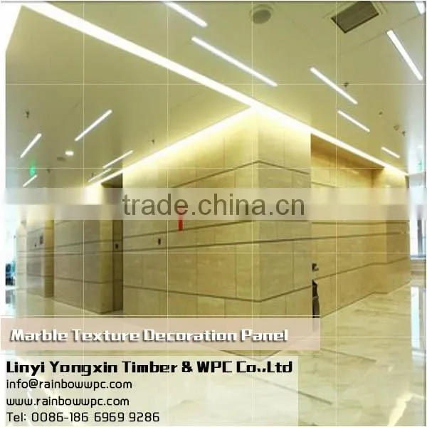 Decorative wall panels composite tile marble stone, Wall Cladding Marble texture UV board