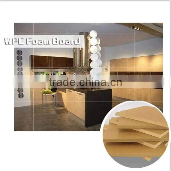 Factory price High quality waterproof WPC plate / WPC foam board/ pvc foam board for bathroom