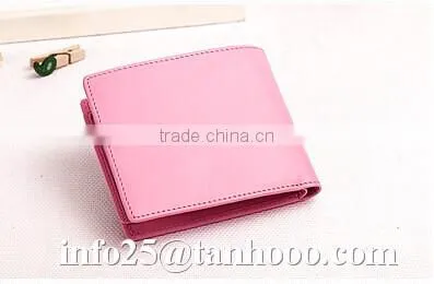 Sexy pink leather wallet/women wallet money clip/women purse